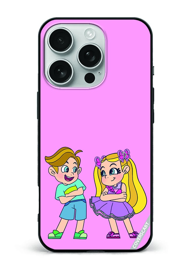 COVERSCART غطاء حماية لجهاز آبل آيفون 16 برو ماكس بتصميم ديانا باللون الوردي