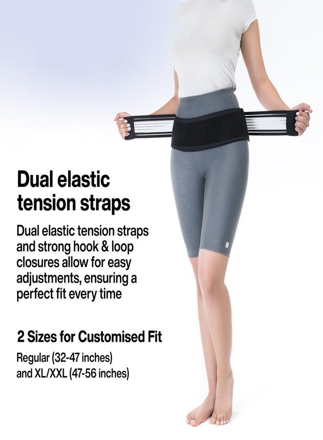 FOVERA Sacroiliac SI Joint Hip Belt - Lower Back Support Brace for Men & Women - Pelvic Support Belt - Trochanter Belt - For Sciatica, Pelvis, Lumbar & Hip Pain Relief (Regular) - Image 3