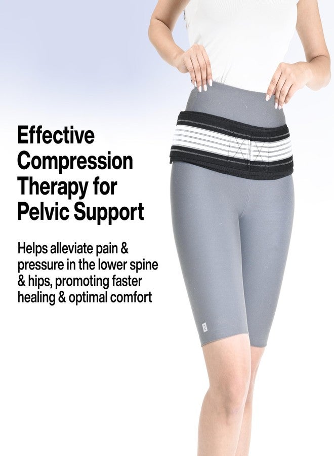 FOVERA Sacroiliac SI Joint Hip Belt - Lower Back Support Brace for Men & Women - Pelvic Support Belt - Trochanter Belt - For Sciatica, Pelvis, Lumbar & Hip Pain Relief (Regular) - Image 4
