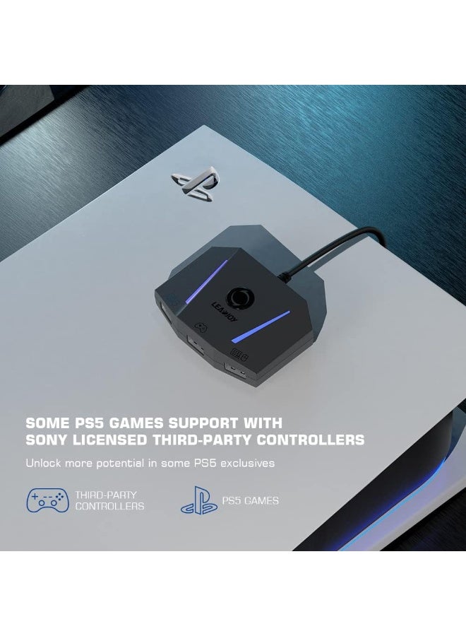 LEADJOY محول لوحة المفاتيح والفأرة LeadJoy VX2 AimBox لجهاز Xbox One، Xbox Series X/S، Nintendo Switch، PS4، وأجهزة الألعاب الأخرى للألعاب FPS، TPS وRTS - Image 5