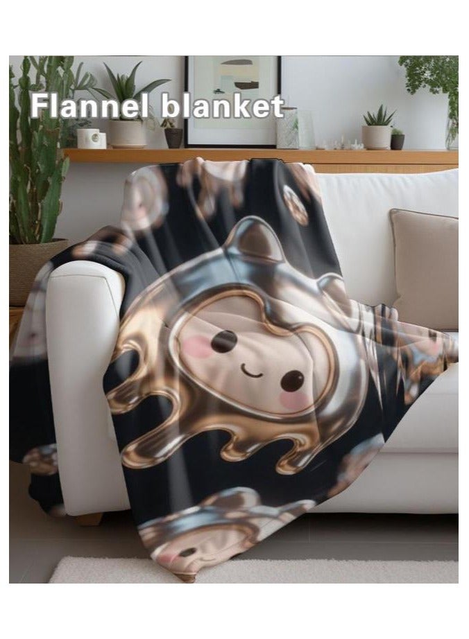 general Flannel thin blanket (warm and comfortable, suitable for sleep, gaming, dust removal and sandproof) 150cm*200cm - 1082 - Image 5