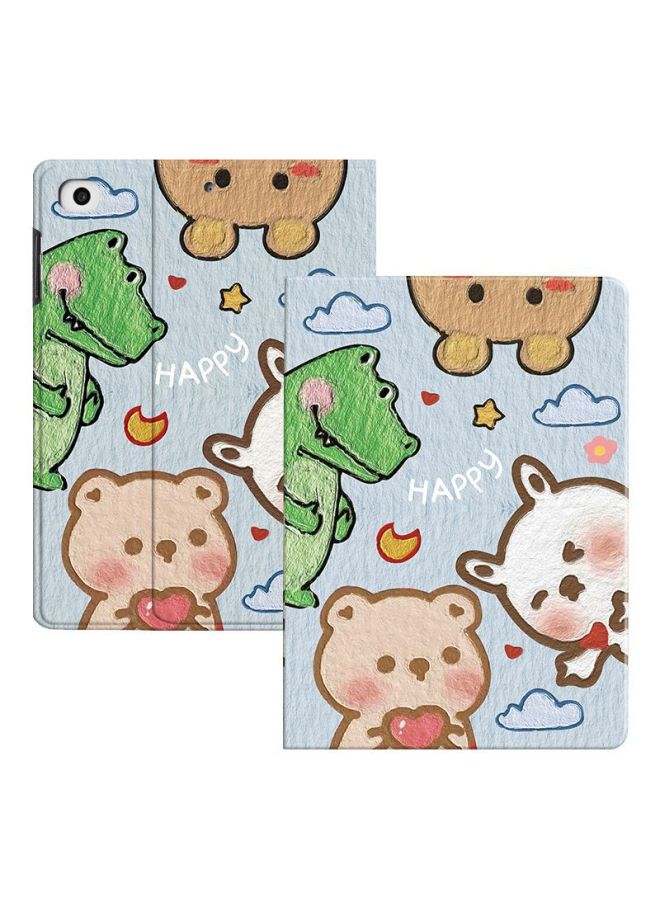 Applicable Small Tablet K16 Protective Case S12 Smart Learning Machine Computer Leather Case G12 Soft Case G16 All-inclusive Cartoon-Color:Evening Town-no Gifts-Applicable Model:Small Degree Learning Machine K16  - Image 5