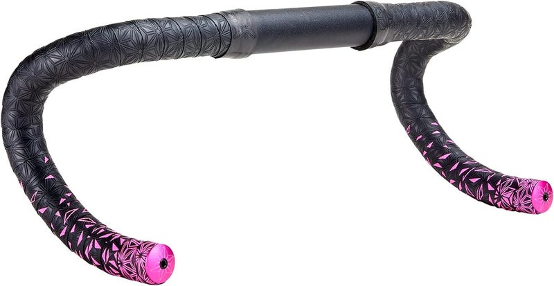 Supacaz Super Sticky Kush Star Fade Bar Tape – Superior Grip – Shock Absorbing – Star Embossed – Neon Pink - Image 3