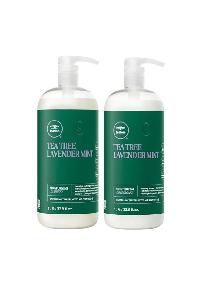 Tea Tree Lavender Mint Shampoo and Conditioner Duo Set - Image 1
