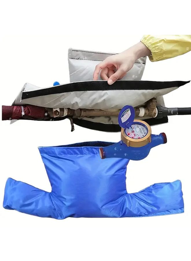 Blue Frost Proof Water Meter Insulation Cover Outdoor Freeze Resistant Snap On Installation - Image 5