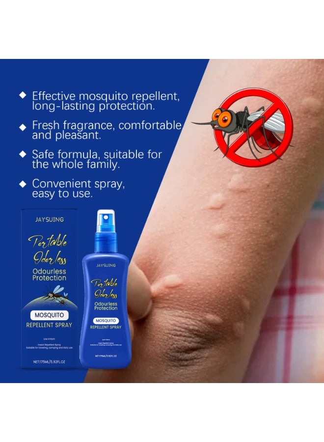 Generic Jaiswing Mosquito Repellent Spray, Mild Formula with Herbal Essential Oils, Long-Lasting Protection, Portable Outdoor Mosquito Bite Repellent Spray  - Image 3