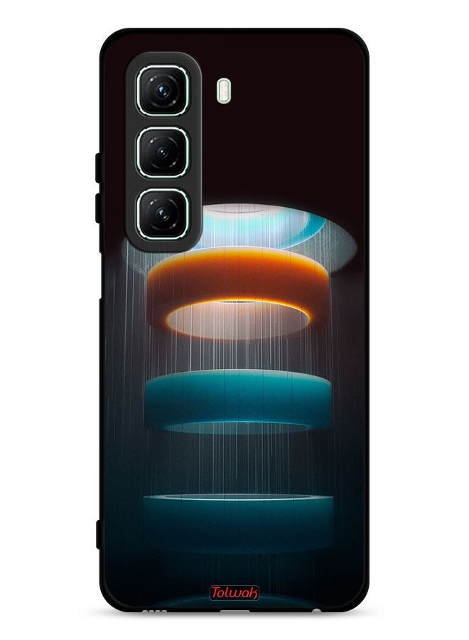 Tolwak Infinix Hot 50 5G Protective Case Cover Rings Art Pattern - Image 1