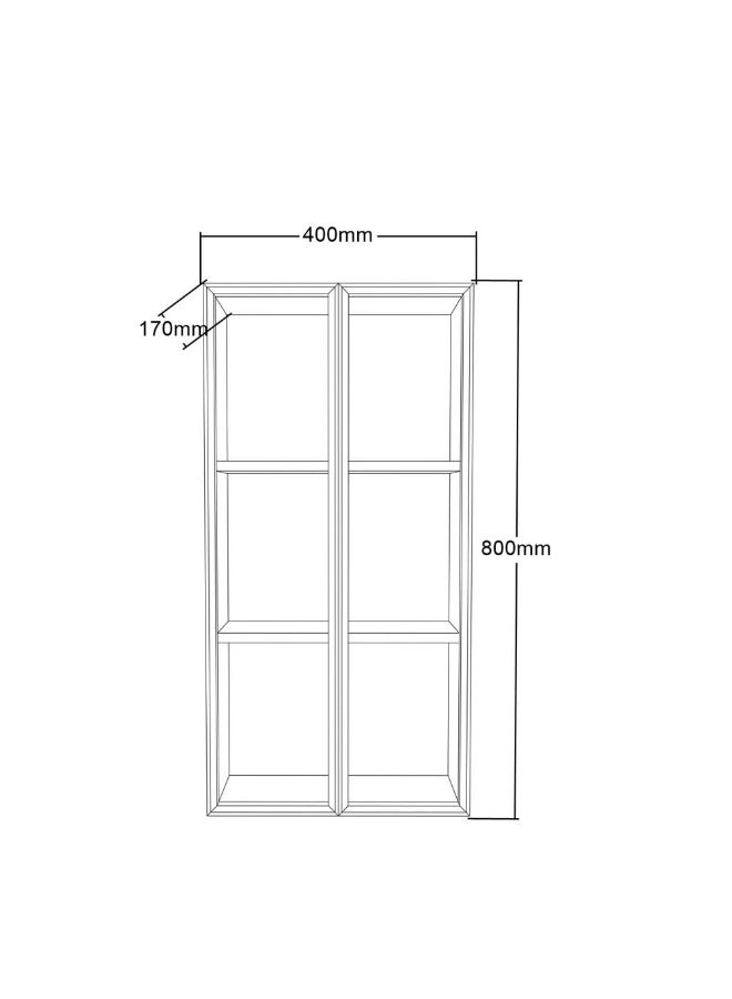 Danube Home Milano Via Side Cabinet (Hs16473) 800*400*130Mm | Pvc/Wooden Mirror Cabinet For Toilet Bathroom Washroom