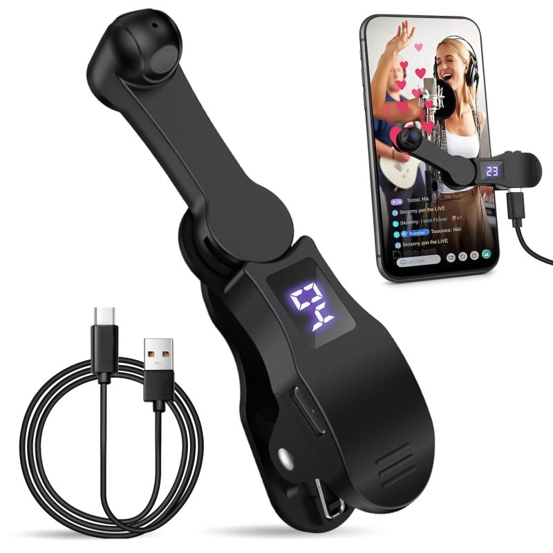 Smart Phone Screen Auto Clicker - Silent Technology Adjustable 108 Speed Settings Physical Finger Simulation Device for Gaming Live Broadcast Task Completion - Image 1