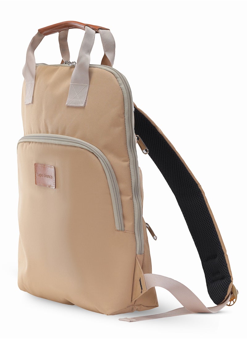 Lupo bianco - Elegant Backpack - Beige - Image 1
