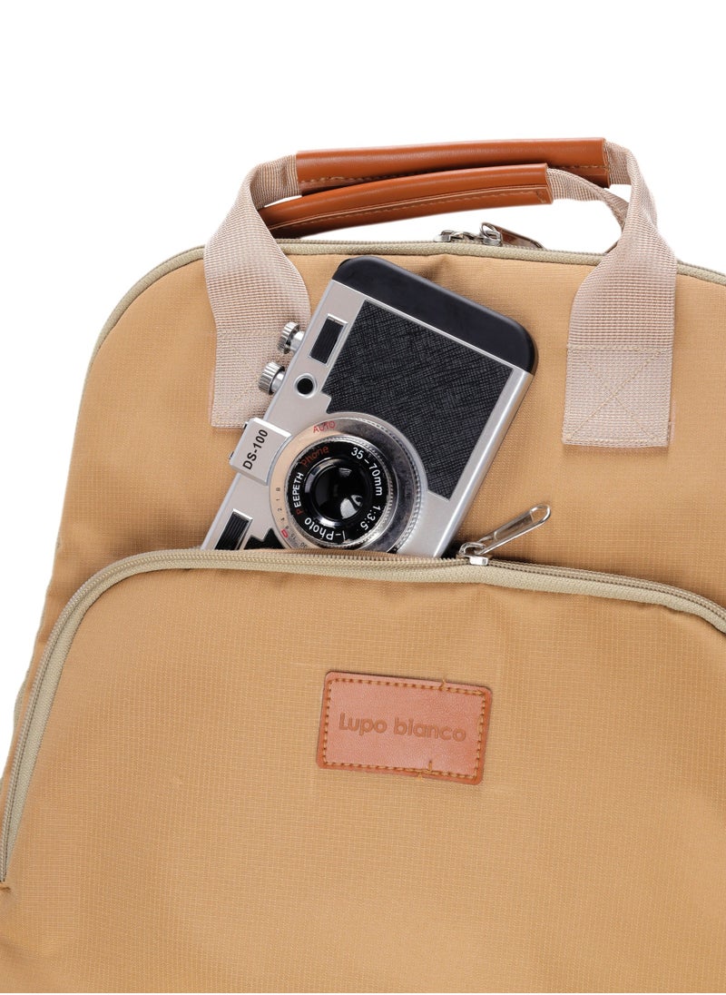 Lupo bianco - Elegant Backpack - Beige - Image 1