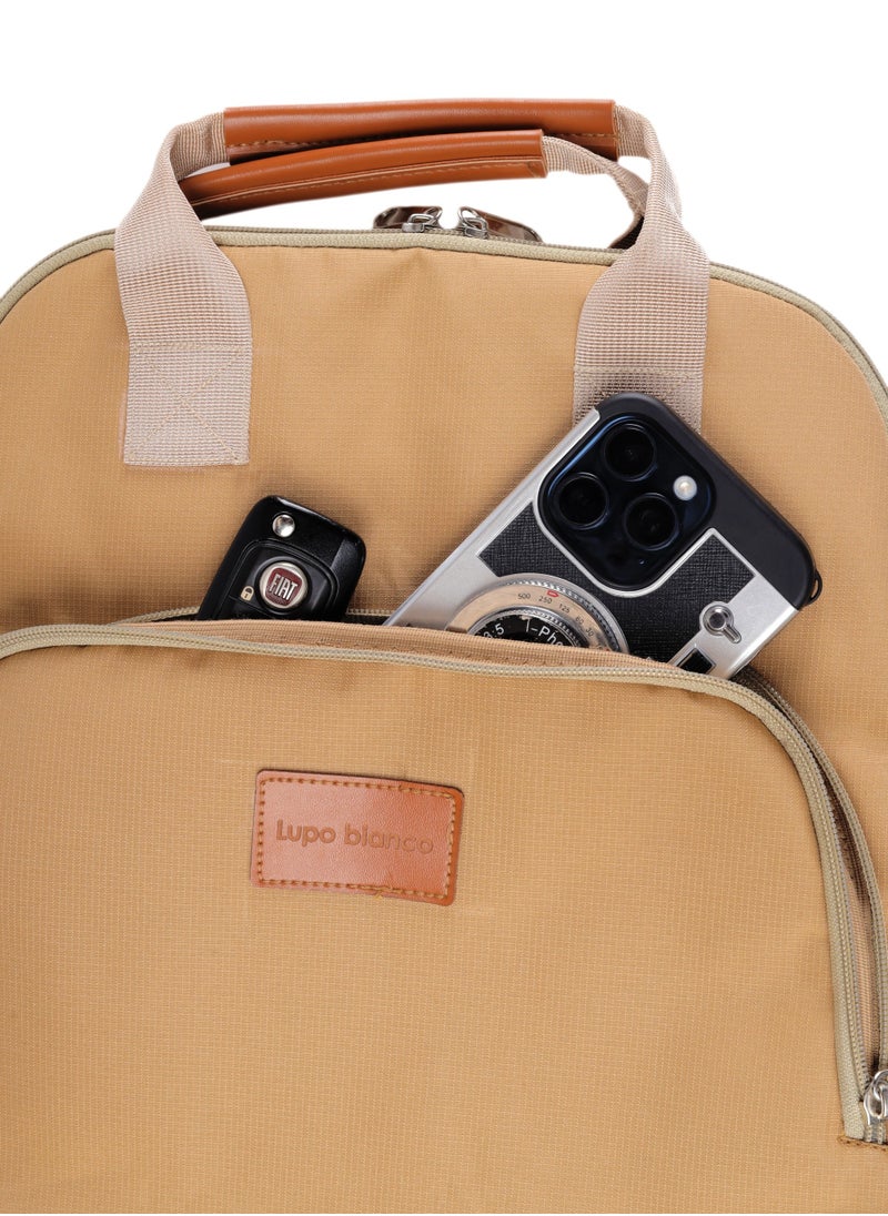 Lupo bianco - Elegant Backpack - Beige - Image 1