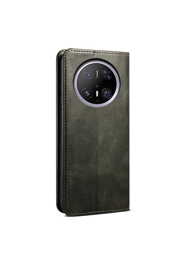 اس-توب جراب لهاتف Huawei Mate 70 5G جراب هاتف جلدي من الشمع الزيتي بنمط حصان مجنون - Image 3