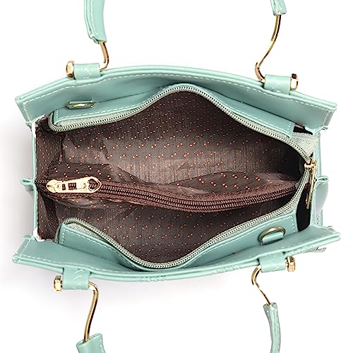 ROSS BROWN PU Synthetic Leather Women's Mini Satchel Bag | Ladies Purse Handbag- Mini (Green) - Image 2