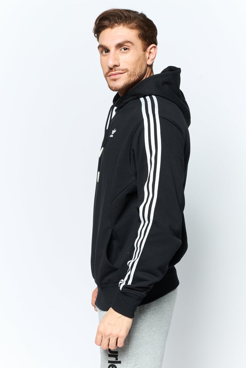 adidas Originals Men Sportswear Fit Brand Logo Training Hoodies, Black  - Image 3