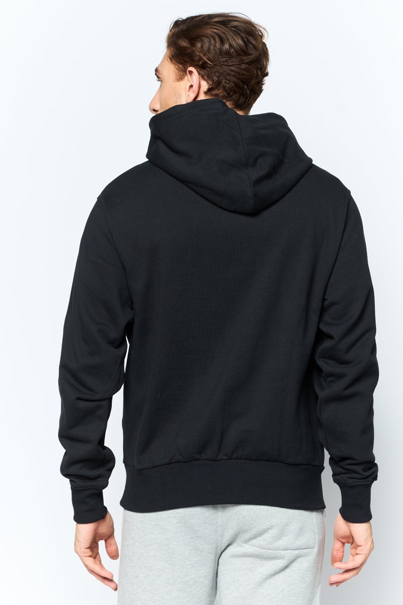 adidas Originals Men Sportswear Fit Brand Logo Training Hoodies, Black  - Image 4