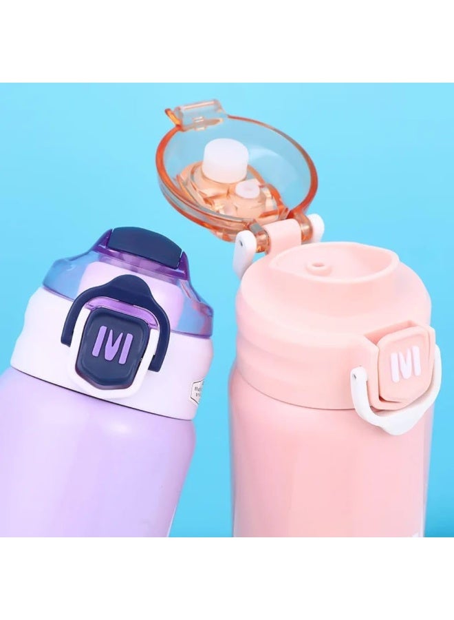 سبورتس زجاجة مياه رياضية ، حافظة للحرارة ، متعددة الألوان ، مقاومة للتسرب، بغطاء قفل آمن - Image 2