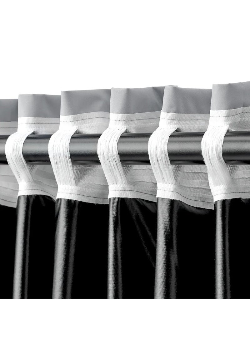 Generic - Block-out Curtain Polyester Fabric Blocks Light and Completely Darkens Light Grey 210x300 cm - Image 1