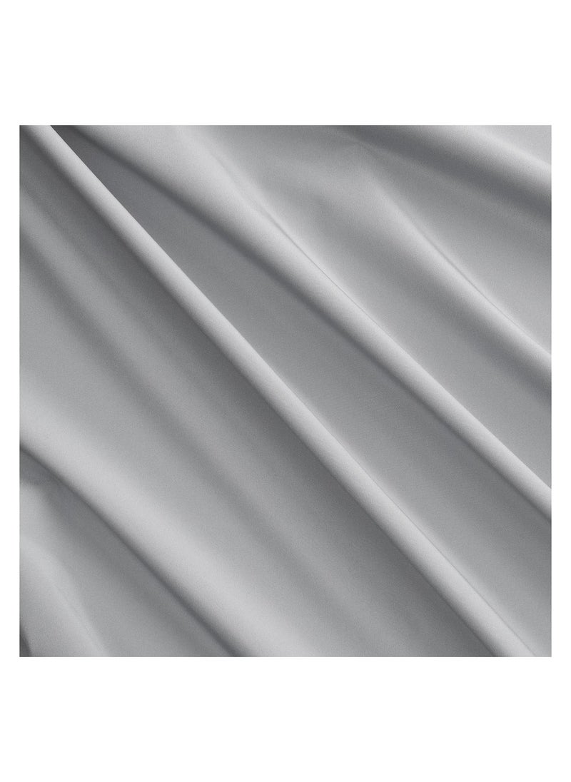 Generic - Block-out Curtain Polyester Fabric Blocks Light and Completely Darkens Light Grey 210x300 cm - Image 1
