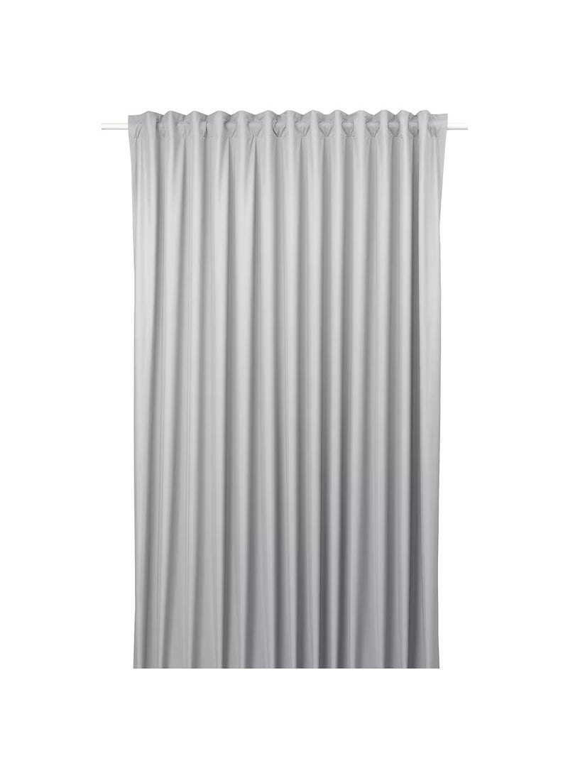 Generic - Block-out Curtain Polyester Fabric Blocks Light and Completely Darkens Light Grey 210x300 cm - Image 1