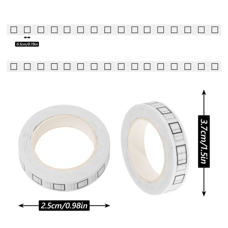 Nuomi 6 Pcs Checkbox Washi Tape  8Mm Thin Self Adhesive Craft Planner Tape For Home  School  Office  Diy  Scrapbooking  Gift Wrapping  Photos - Image 3
