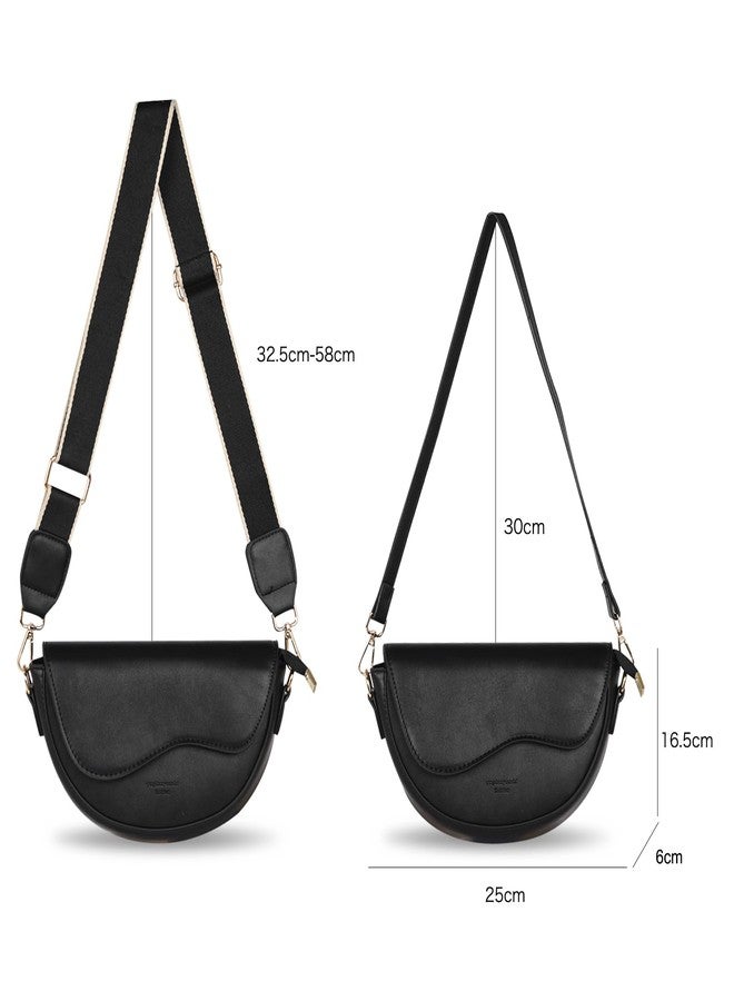 EXTREE crossbody Bags for Women,Trendy Shoulder Vegan Leather Handbags, Satchel Purse with Adjustable Wide Vintage Strap - Image 3