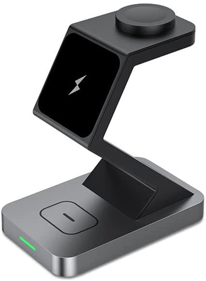 general 3-in-1 wireless charger earphone watch mobile phone magnetic wireless charging stand - Image 1