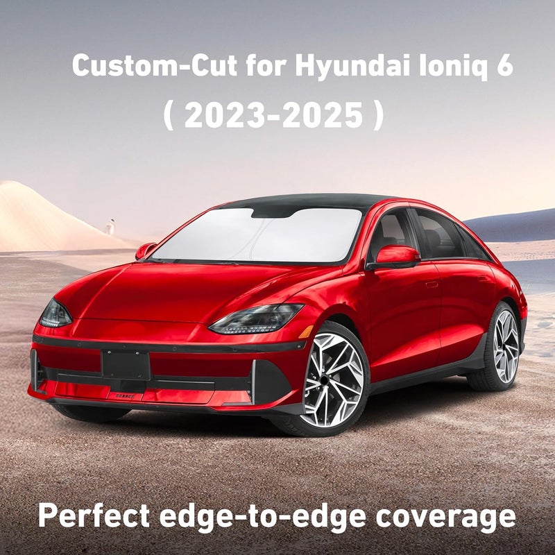 Windshield Sunshade for Hyundai Ioniq 6 (2023-2025) - UV Heat Blocker & Protector - Image 2
