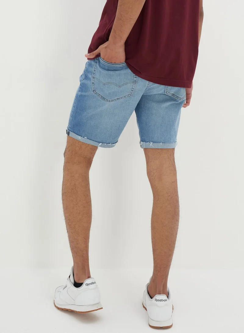 American Eagle Light Wash Denim Shorts