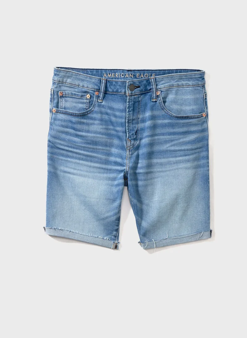 American Eagle Light Wash Denim Shorts