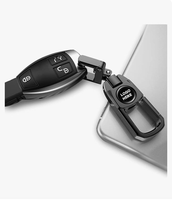 Greenworld BLACK Color Fob Key Heavy Duty Keychain Compatible with Creata Verna Venue I10 I20 And Model Car (Black) - Image 5