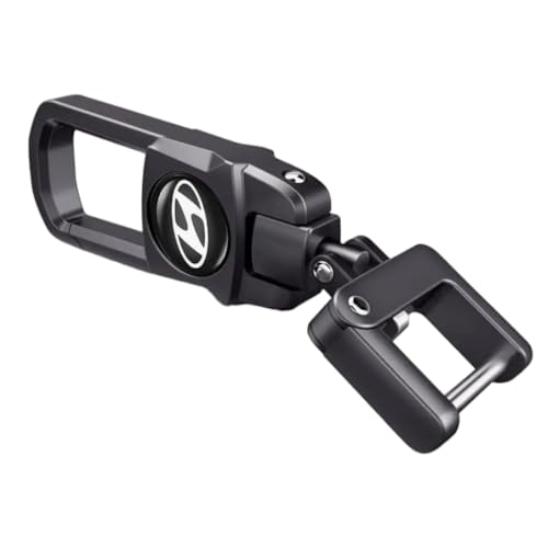 Greenworld BLACK Color Fob Key Heavy Duty Keychain Compatible with Creata Verna Venue I10 I20 And Model Car (Black) - Image 1