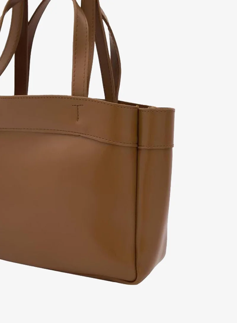 Shule Bags  Marlove Leather Shoulder Bag Taba for Women | Best Price UAE