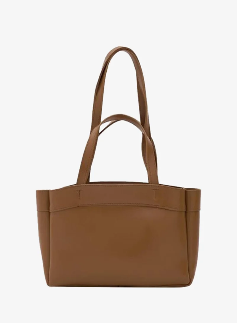 Shule Bags Marlove Leather Shoulder Bag Taba