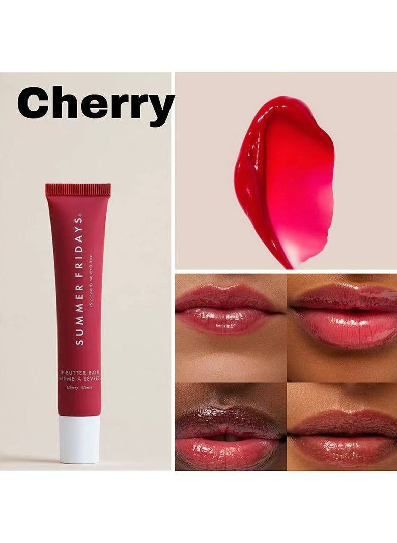 SUMMER FRIDAYS Summer Fridays Lip Butter Balm - Conditioning Lip Mask and Lip Balm for Instant Moisture, Shine and Hydration - Sheer-Tinted, Soothing Lip Care - Cherry (.5 Oz) 3.8 31  - Image 2