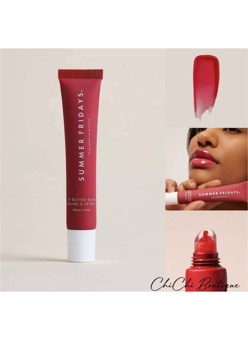 SUMMER FRIDAYS Summer Fridays Lip Butter Balm - Conditioning Lip Mask and Lip Balm for Instant Moisture, Shine and Hydration - Sheer-Tinted, Soothing Lip Care - Cherry (.5 Oz) 3.8 31  - Image 3
