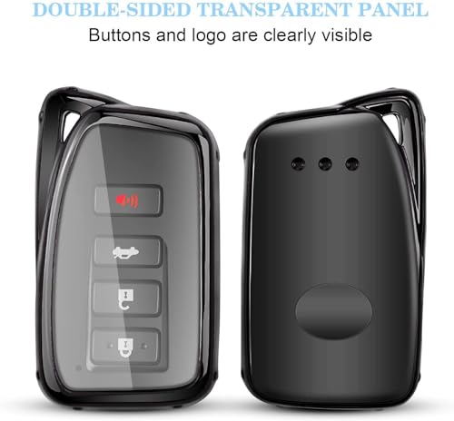 QBUC for Lexus Key fob Cover, TPU Car Key Case Protector with Keychain Compatible with Lexus 2014-Up RX is ES GS LS NX RS GX LX RC LC - Image 3