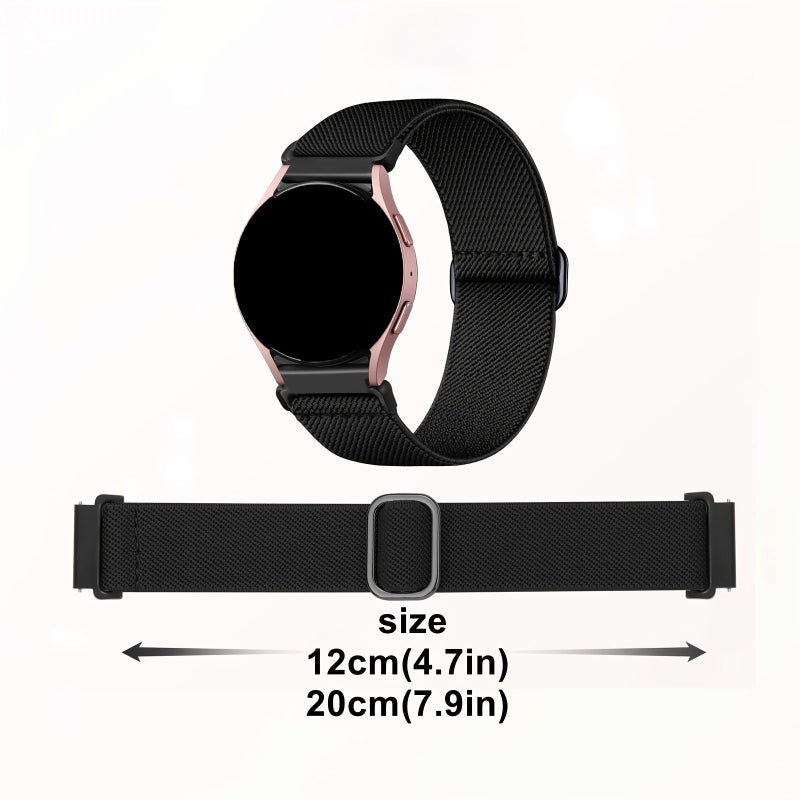 2pcs 20mm Gray And Light Gray Soft Nylon Braided Quick Release Watch Band Replacement Strap For Smart Watches Two Strap Combinations With Different Ribbon Styles - Image 2