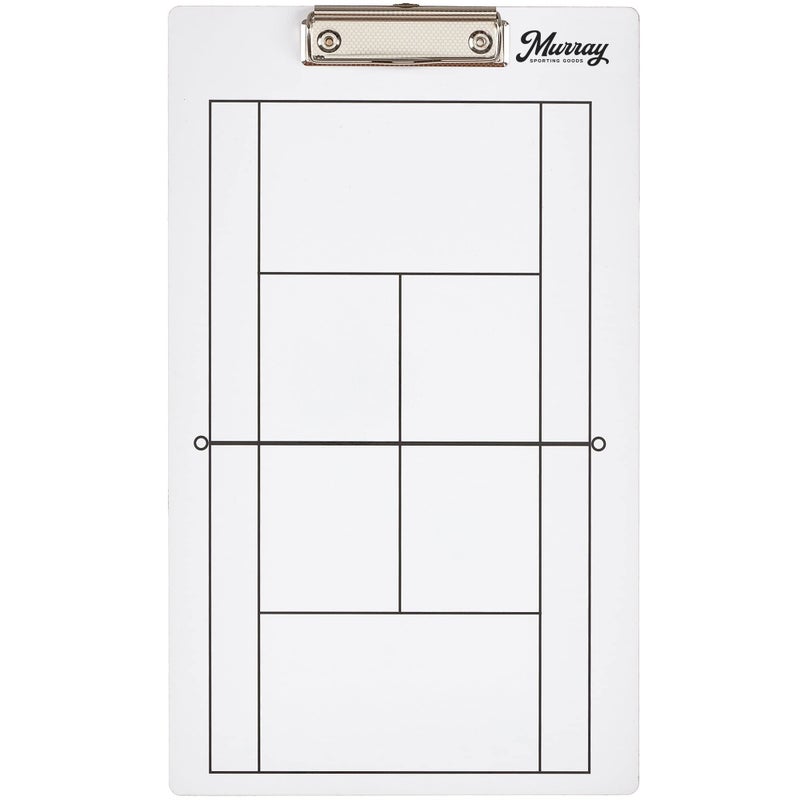 Murray Sporting Goods Dry Erase Coaches Clipboard | Double-Sided Dry Erase White Board (Tennis) - Image 3