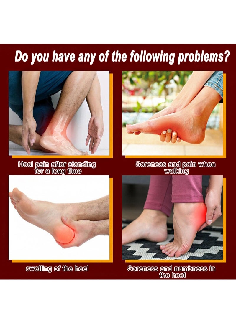 2 Pieces Of Heel Pain Relief Cream，Deeply Relieve Fascial Inflammation, Treat Foot Pain And Swelling