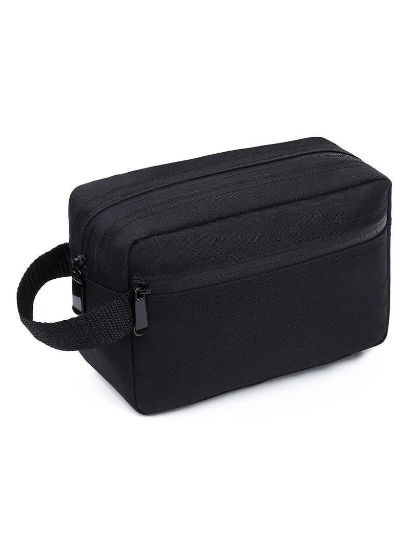 Toiletry Bag Hanging Dopp Kit for Men, Water Resistant Shaving Bag with Large Capacity, Travel waterproof (Black) - Image 1