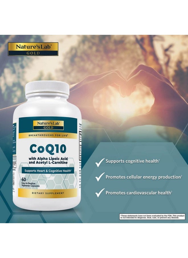 Nature's Lab - Gold Coq10 + Alpha Lipoic Acid + Acetyl Lcarnitine Hcl - Image 1