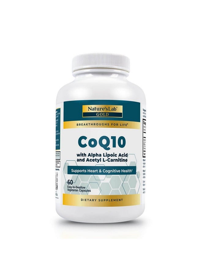 Nature's Lab - Gold Coq10 + Alpha Lipoic Acid + Acetyl Lcarnitine Hcl - Image 1
