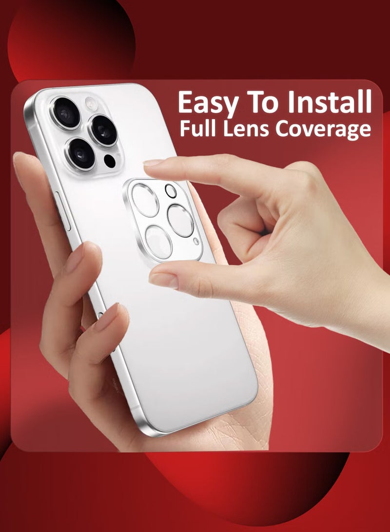 ELTRAZONE iPhone 16 Pro Camera Lens Protector – Ultra HD Tempered Glass, 9H Hardness, Anti-Scratch, Case-Friendly, Easy Install Clear Lens Cover - Image 4
