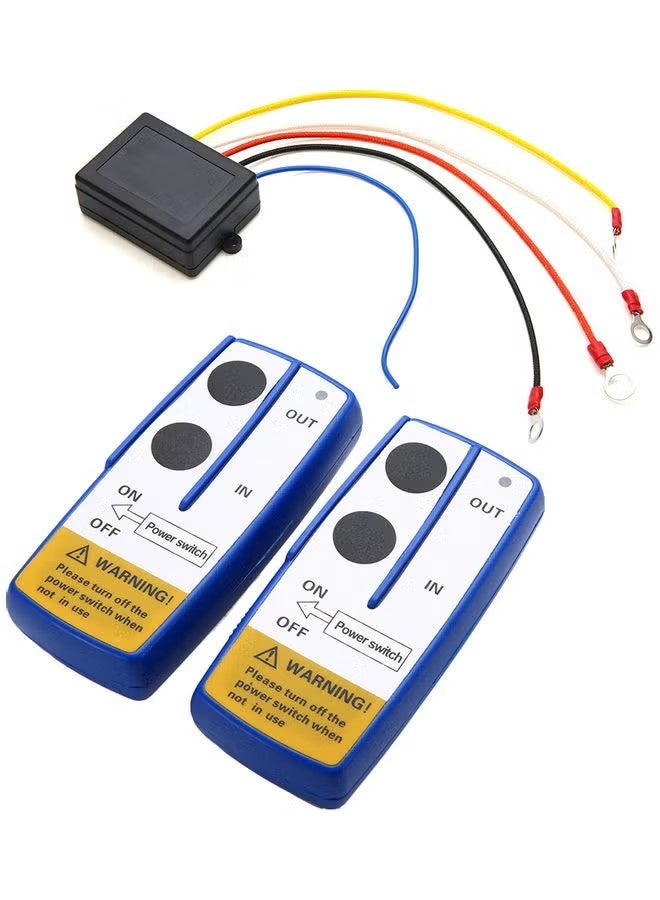 NIBEMINENT Universal 12V Wireless Console Winch Remote Control Kit For Jeep ATV SUV - Image 2