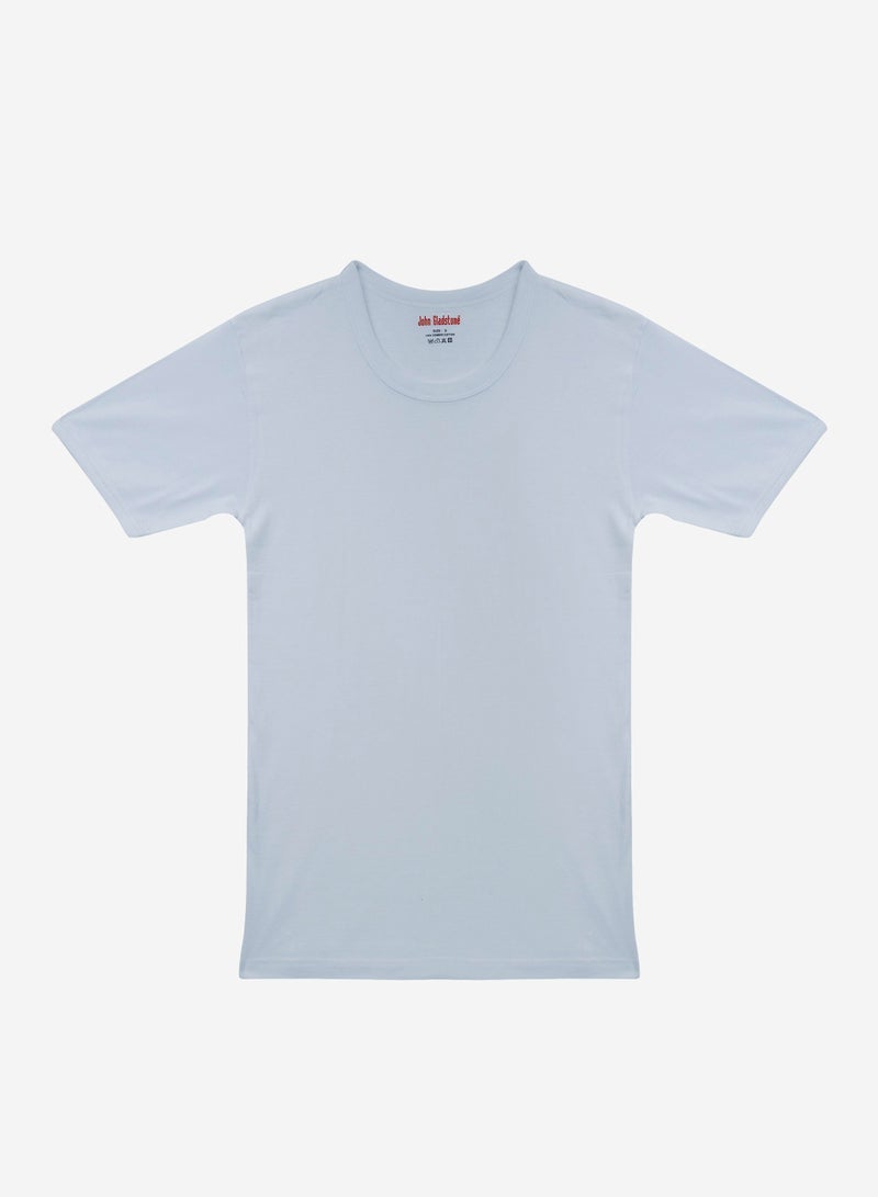 John Gladstone Mens Inner T-Shirt RN White pack of 6 - Image 2