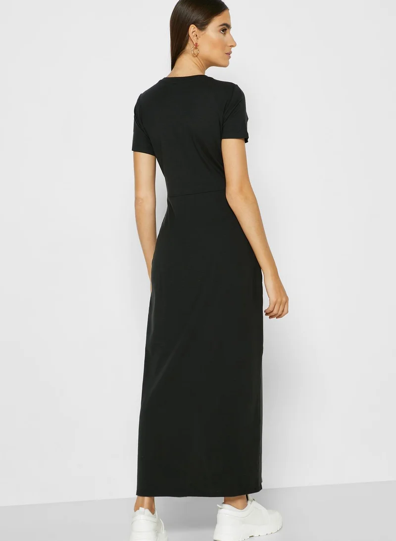 VERO MODA Front Split Ruched Detail Dress