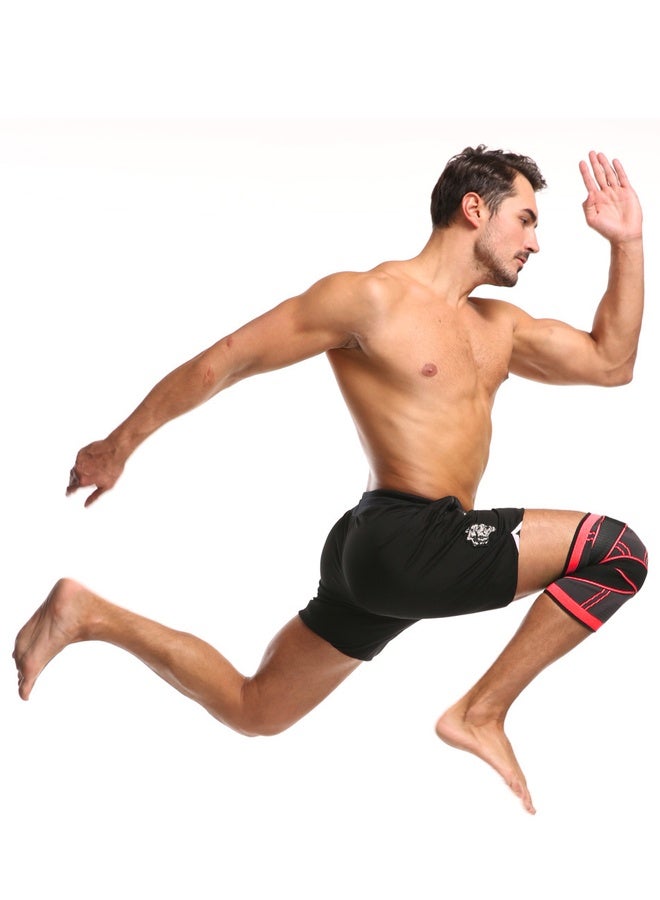 2 PCS Knee Support Brace Adjustable Sleeves Knee Stabilizer Exercise and Workout for Running - Image 3