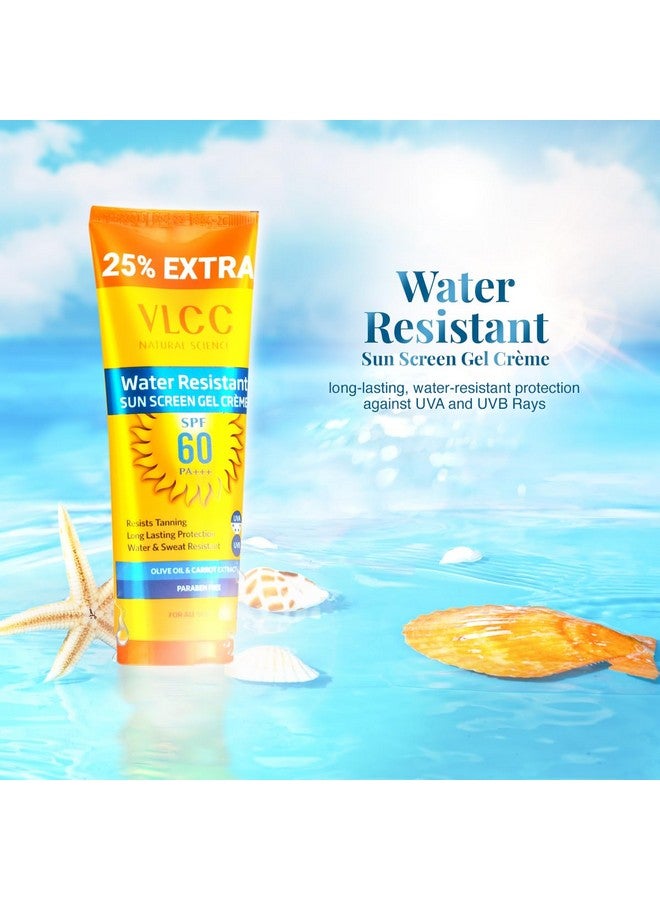 VLCC Water Resistant SPF 60 PA+++ Sunscreen Gel Cream | Helps Reduce Tanning and Premature Skin Aging | Paraben-Free Formulation | All Skin Types | 4.41 Oz/125 g - Image 2