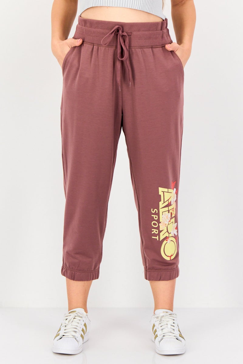 Aeropostale Women Sportswear Fit Training Sweatpants, Mauve - Image 1